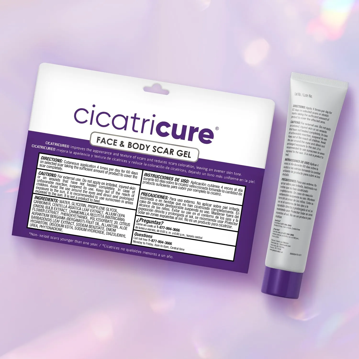 Cicatricure Face & Body Advanced Scar Gel, Scar Treatment for Old & New Scars Scaro , Fades Stretch Marks Away, Surgical Scars, Injuries, Burns and Acne Scar Treatment, For Adults & Kids, 1 oz (28g), 1-Pack