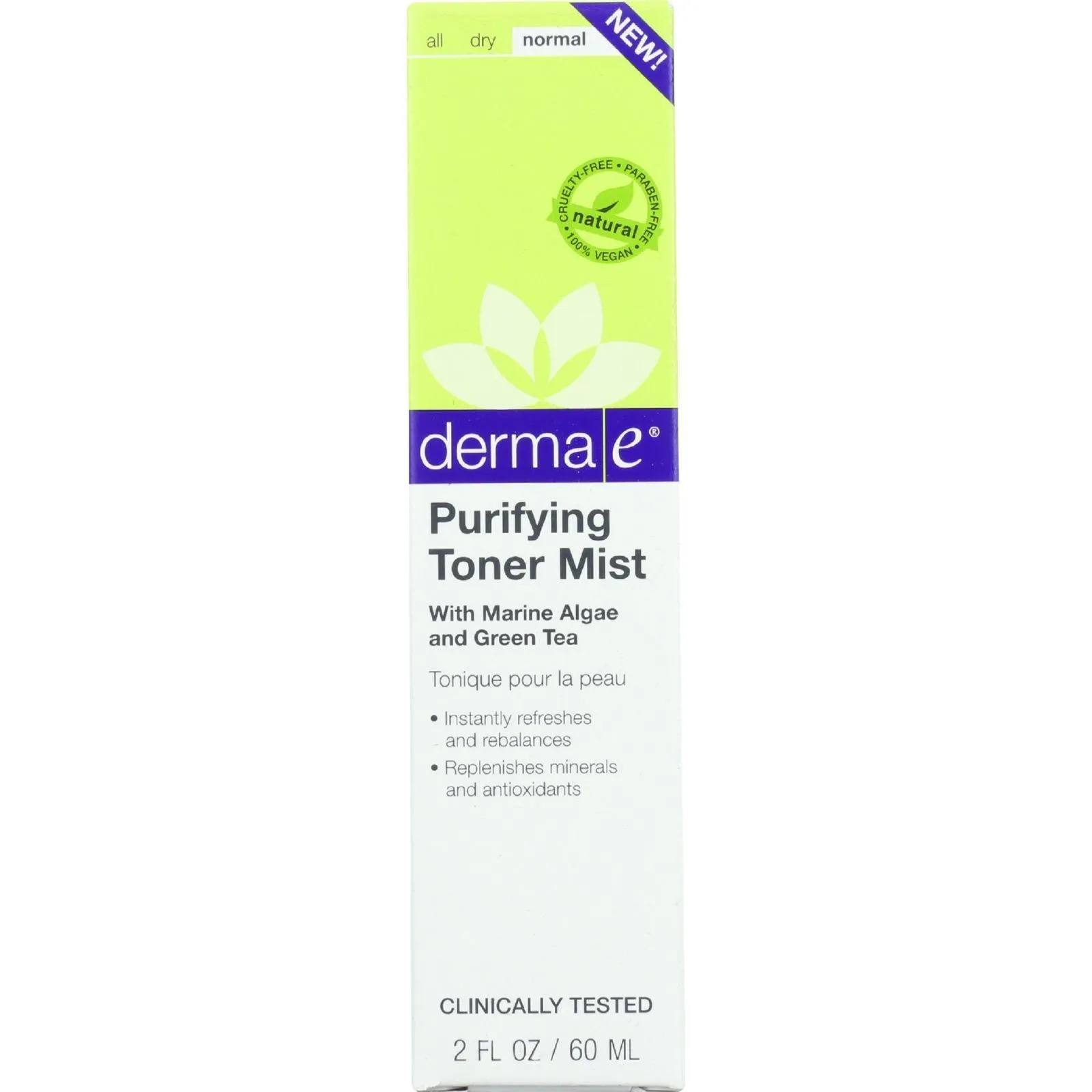 Derma E Toner Mist - Purifying - 2 Oz - 1 Each