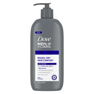 Dove Men Care Skin Comfort Non Greasy Hand and Body Lotion for Dry Skin, Fresh, 13.5 fl oz