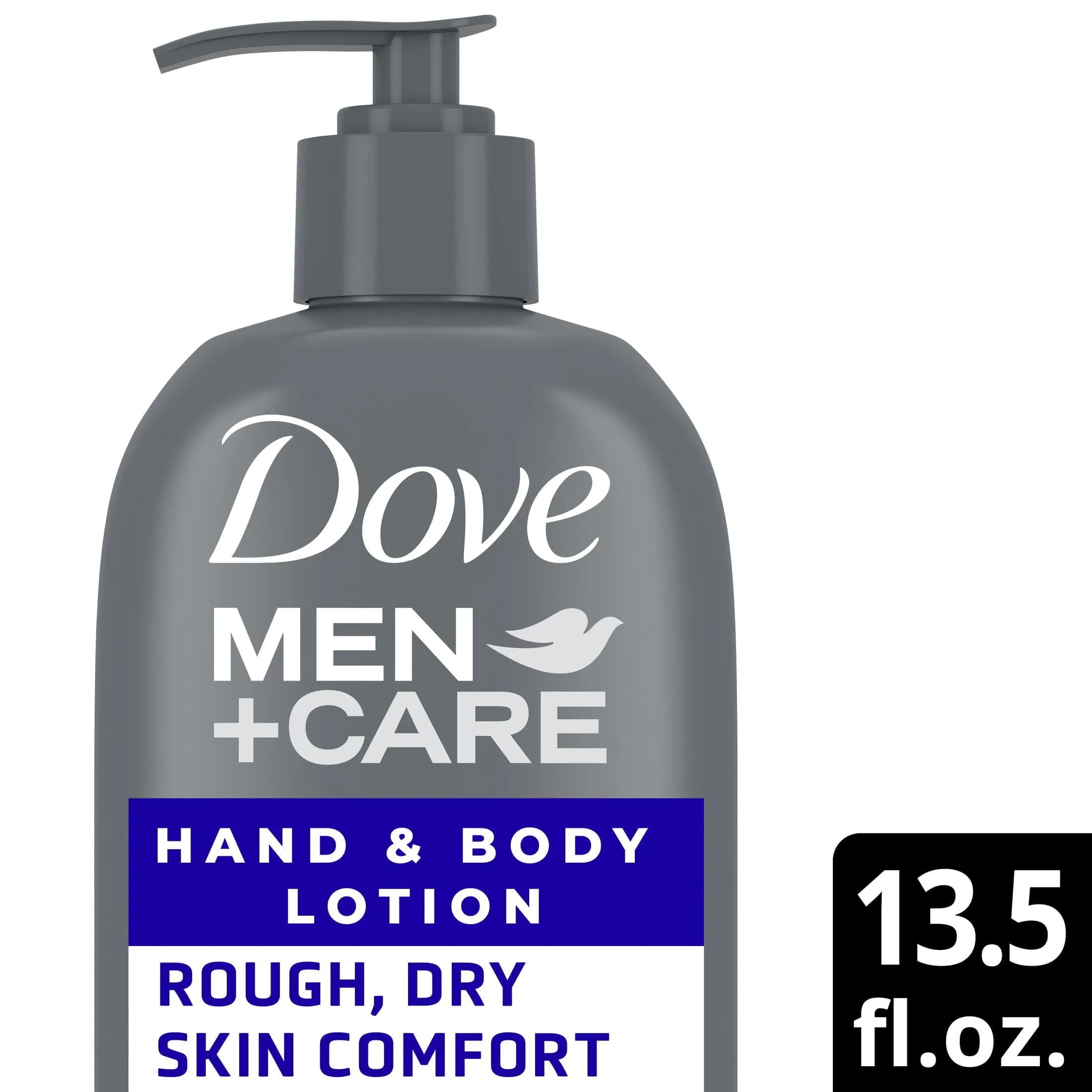 Dove Men Care Skin Comfort Non Greasy Hand and Body Lotion for Dry Skin, Fresh, 13.5 fl oz