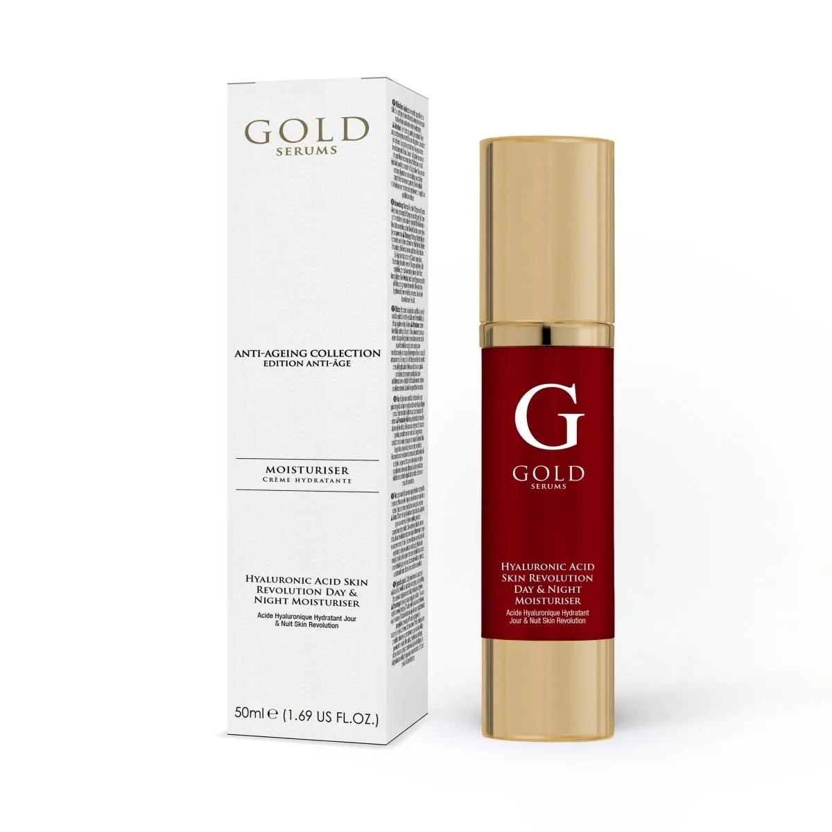 Gold Serums Hyaluronic Acid Duo Moisturiser & Retinol Eye Serum