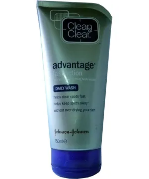 Johnson And Johnson Clean And Clear Advantage Fast Action Daily Wash