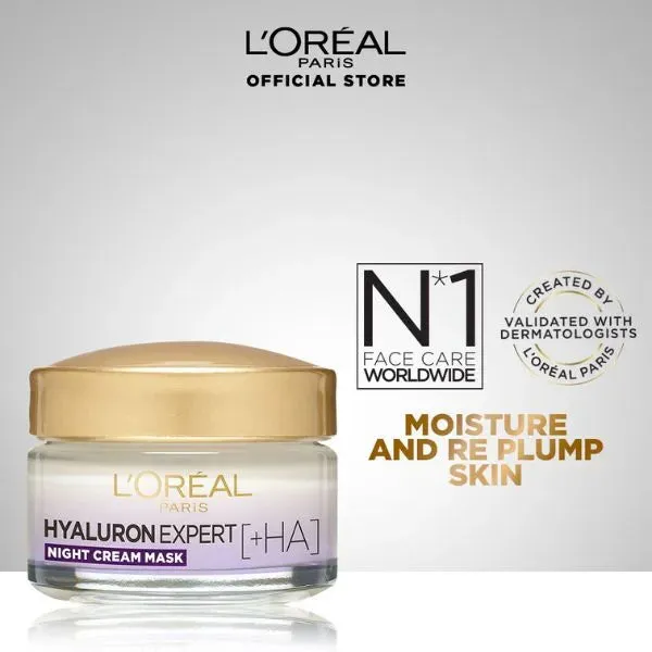 L'Oreal Paris Hyaluron Expert Replumping Night Cream Mask - 50ml