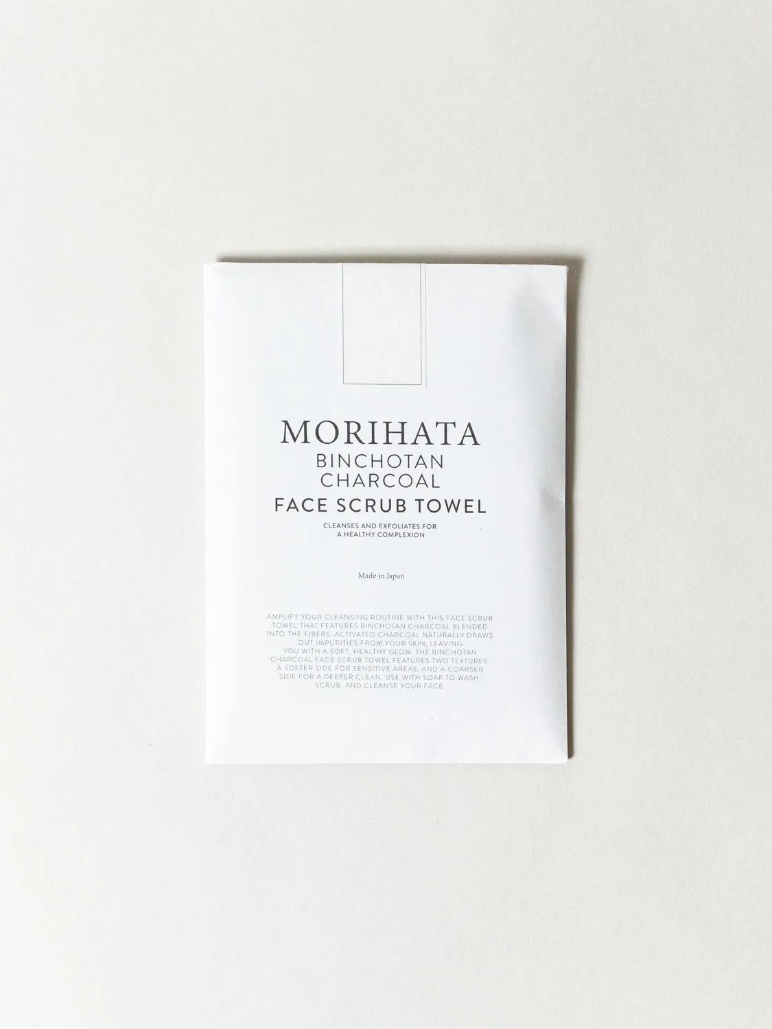 Morihata Binchotan Charcoal Face Scrub Towel