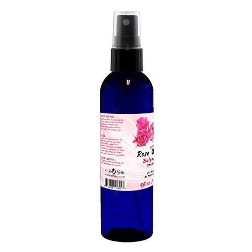 Natural Rose Water Face Toner - 100% Pure Bulgarian Rosewater Hydrosol, Natural Skin Toner – Reduces Redness and helps with Acne Prone Skin - Facial Fine Mist Spray 4 oz