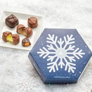 Snowflake Dark Chocolate Cremes - 13pc