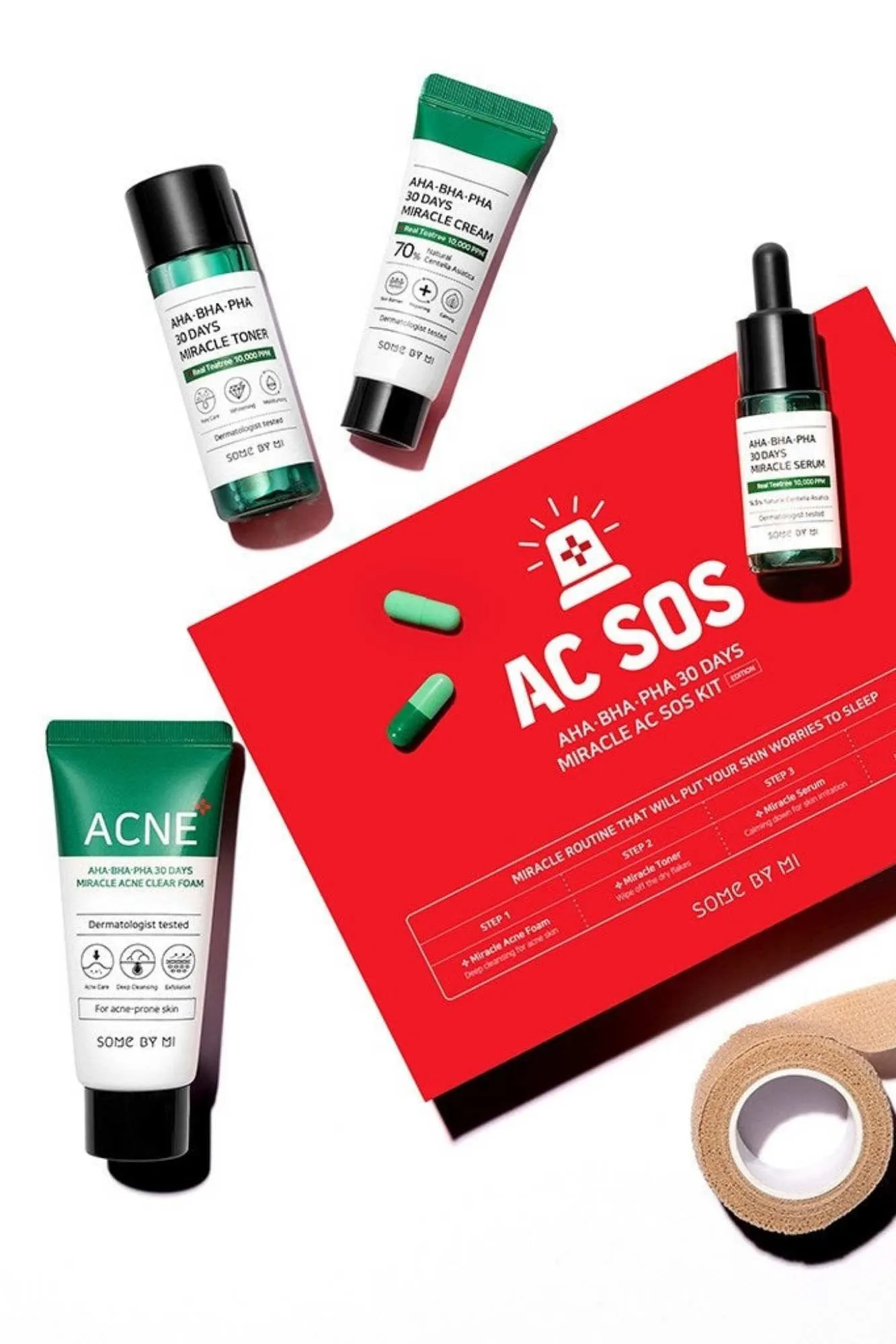 Some By Mi - AHA BHA PHA 30 Days Miracle AC SOS Kit - 4pcs