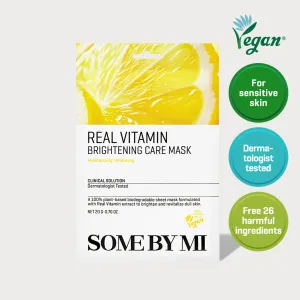 SOME BY MI Real Vitamin Brightening Care Mask Sheet 20g*10pcs