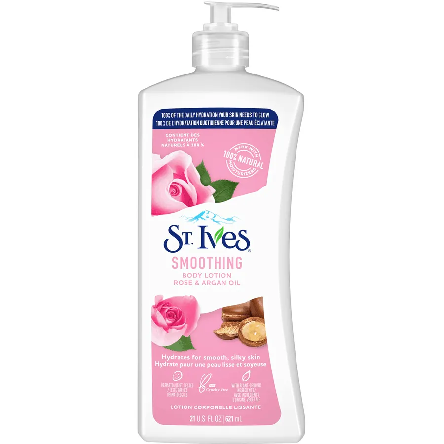 ST IVES Smoothing Body Lotion Rose & Argan Oil - 621ml